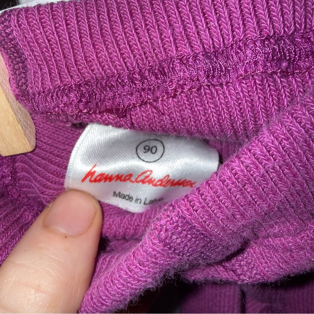 Hanna Andersson Magenta Kids Leggings - Picture 2 of 3